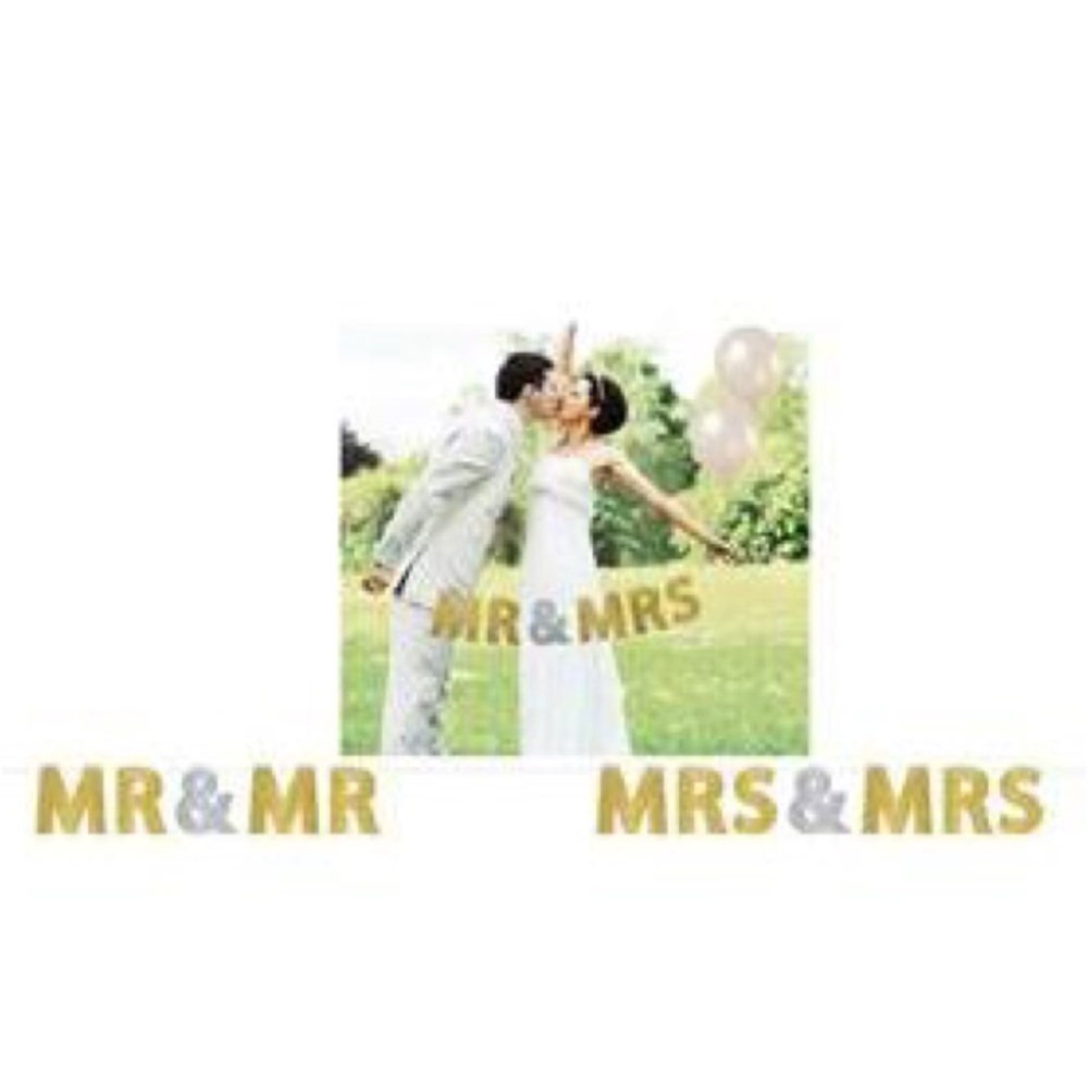 Wedding banner~customizable Mrs & Mrs/Mr & Mr/Mr & Mrs